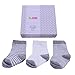 Minene Unisex Baby Socks Gift Set Grey/White 6-12 Months