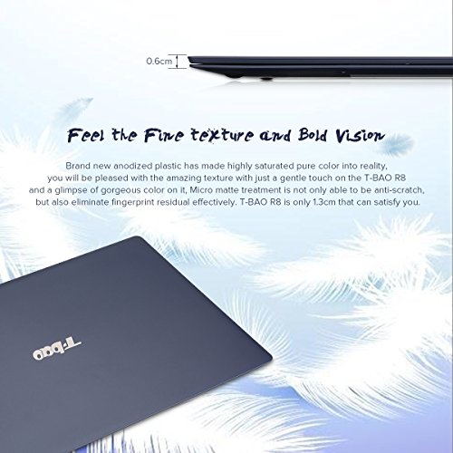 T-bao R8 15 6  Windows 10 Laptop PC 4GB 64GB Intel z8350 Quad Core HD Graphics 400 Ultrabook with 0 3MP Camera HDMI WIFI Bluetooth 8000mAh Big Battery