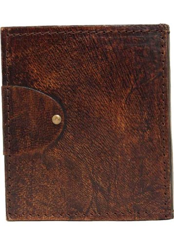 Cat Pendant On A Handmade Refillable Leather Journal / Lock / Leatherbound / Diary / Pocket Notebook / Sketchbook / Brown / Plain Paper