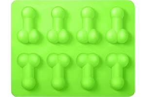 CNNBYYDS Bac a Glacon drole Moules à Chocolat pour gâteaux et pâtisseries Moule Silicone Rigolo Moule a Glacon Faites vos Propres Glaçon pour Noel Club Fête Anniversaire, Cadeau Drole Homme Femme (Vert)