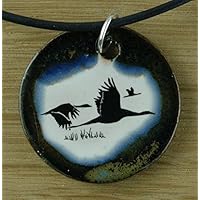 Echtes Kunsthandwerk: Hübscher Keramik Anhänger