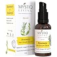 Mystiq Living Rosemary Hair Growth Serum for Scalp with 3% Redensyl, 4% Anagain, 6% Keratin - 30 ML | Strengthens Hair, Reduces Hair Fall | Women & Men