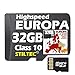 Produktbild EUROPA Karte Topo Höhenlinien 32 GB microSD für Garmin und MAC und PC NEUWARE 2017