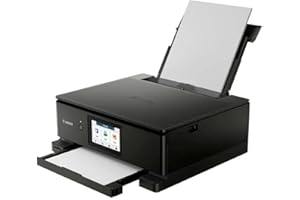 Canon PIXMA TS8750 Multifunktionsdrucker 3in1 (Tintenstrahl,Drucken, Kopieren, Scannen, A4, 10,8 cm Touch LCD, WLAN, Duplexdruck, 2 Papierzuführungen, 2 x 100 Blatt, 6 Separate Tinten) schwarz