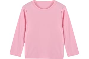 WSLCN Maglietta a Maniche Lunghe in Cotone Unisex Bambini Top Casual Caldo