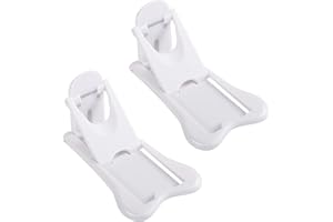 JJSHUND 2 Pezzi Bambini Blocca Porta Scorrevole, Serratura di Sicurezza per Finestra Autoadesiva Senza Perforazione, Fermaporta Scorrevole per Bambini Uso Porta Finestra Armadio