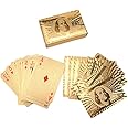 WeKonnect; Unique Golden Playing Cards/Poker Cards | Waterproof PVC Premium Plastic Golden 2 Deck of 54 Cards in Each Deck | for Kids and Adults (Gold - Pack of 2)