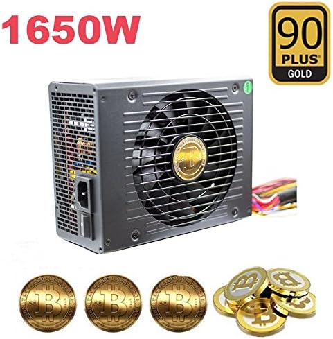 Mackertop 1600W 1650W 90 Plus Gold Mining Power Supply For 6 GPU ETH Ethereum Mining Rig