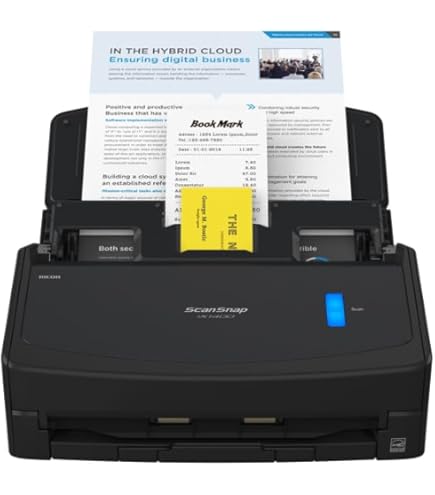 ScanSnap iX1600 Desktop Dokumentenscanner Schwarz - 5 GHz - Duplex