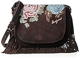  Desigual - ANTEDOTS VARSOVIA, Bolso Bandolera Mujer, Marrón (6000), 13.5x18x5 cm (B x H x T)