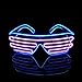 Produktbild Aquat Light Up Neon Shutterbrille LED Electroluminescent EL Draht Kostüme Brillen für Party RB03