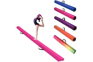 Alondy 275 cm Schwebebalken für zuhause Gymnastik Faltender Balance Balken Fitness Ausrüstung Geburtstagsgeschenk für Kinder Training Turnen Übung