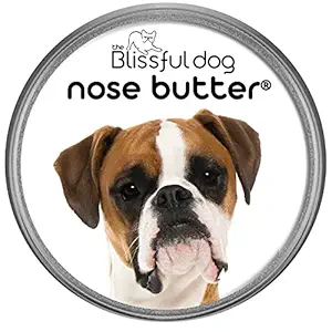 The Blissful Dog Fawn Boxer Unscented Nose Butter Tin, 2 oz