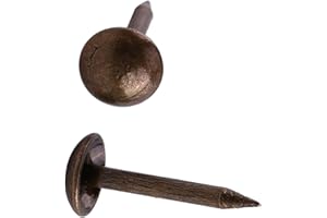 FTVOGUE 100pc Vintage chiodi da tappezzeria in metallo di bronzo tag decorativi Tack Stud per mobili divano porta scarpa mappa foto di fissaggio(6 * 14mm)