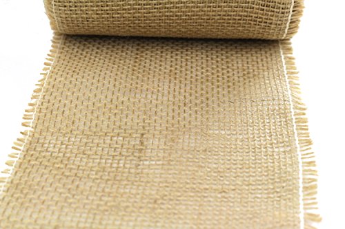 Jute Tischband, 15 cm breit, natur, 25 m Rolle - 3