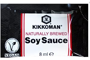 Salsa Di soia Kikkoman Confezione 100 Bustine da 8 ml Busta Sigillata