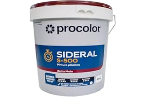 Pintura Plastica Procolor Sideral S500 Blanco mate 4 Lt