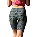 Produktbild Jaminy Damen Sommer Strand Kurze Hosen Trainieren Yoga Kurze Hose Hot Pants Sporthose Damen Kurze Hosen Trainieren Fitness Laufhose Elastisch Bund Sport Shorts (Grün, M)