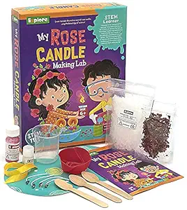 Purvi STEM Learner | Lab Learning & Educational DIY Activity Toy Kit, for Ages 6+ of Boys and Girls (My Rose Candle Making)