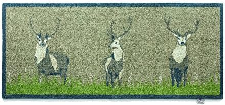 HUG RUGRUNNER Deer 1 Highly Absorbent Indoor Barrier Mat Machine Washable 65x150cm