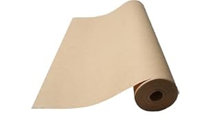 Pizsieat Papier Kraft Papier Craft Rouleau Emballage Brun,38cm*10m Papier Emballage Colis Pour l'artisanat, Emballage Cadeau, Emballage Cadeau