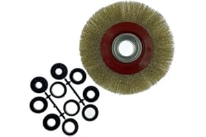 EISENWOLF Fein Messing Drahtbürste Trimmer Scheibenbürste Kegelbürste für Motorsense 200 mm. Mengenrabatt (1)