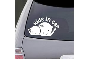 YttBuy Kids in Car Decal Baby in Car Sticker Baby on board car decal Cute Baby Decal Kids on board decal