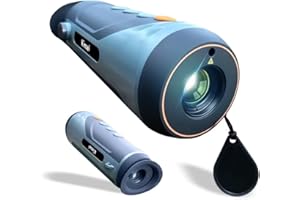 KINSEI Wärmebild-Monokular, Wärmebildkamera, Wärmebild-Monokular-Nachtsicht-Teleskop, 25-mm-Brennweite 400x300 (50 Hz) Effektive Pixel, Wärmebildbrille, optisches Spektiv, Wärmebildkamera Jagd, Grau…