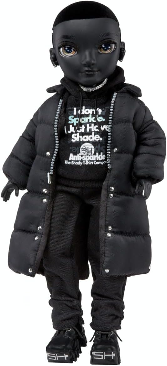 RAINBOW HIGH Shadow High - REXX Mcqueen - Muñeca de Moda de Color Negro con Atuendo de Moda y 10+ Accesorios de Juego Coloridos - para Niños y Coleccionistas Desde los 12 Años