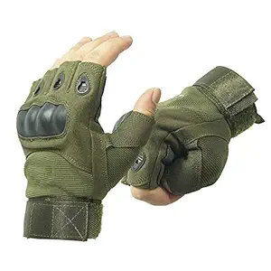 KeepCart Tactical Half Finger Gloves for Sports, Hiking, Cycling, Travelling, Camping, Outdoor