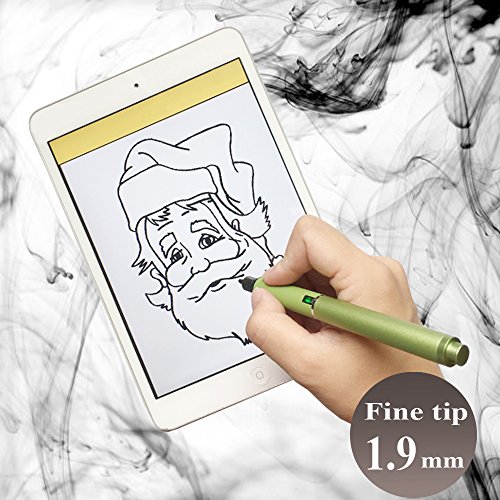 Aktiver Stylus Stift mit 1.9mm Feinspitze für iPad Mini, iPad Air, iPad Pro, iPhone 7, iPhone 6, iPhone 5, Samsung, Smart Phones & Tablets & Notebooks (Grün) - 6