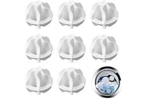 LACHT Lot de 8 Boule de Lavage pour Machine à Laver, Balle de Lavage, Balles de Séchage pour Doudoune, pour Sèche-linge, Réutilisable, pour le Nettoyage des Vêtements à Domicile