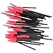 Approx. 50Pcs Disposable Eyelash Brush Mascara Wands Applicator Black and Red