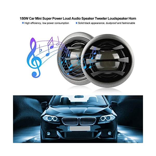 Suuonee Hochtöner, 150W Auto Mini Super Power Lautsprecher Hochtöner Lautsprecher Horn – Bild 3