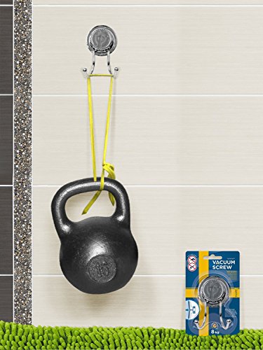 Tatkraft Vacuum Screw HARD Conrad Eckregal 2 Etagen Dusche Badewanne Rostfrei Stahl Verchromt 23X17.5X33.5 cm 2 Saugschrauben - 4