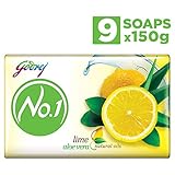 Godrej No.1 Bathing Soap - Lime & Aloe Vera, 150g (Pack of 9) Godrej No.1 Bathing Soap - Lime & Aloe Vera, 150g (Pack of 9)