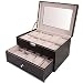 Produktbild D2B Uhrenbox Für 20 Uhrenkoffer Uhrenkasten Uhrenschatulle Uhren Uhrentruhe Leder