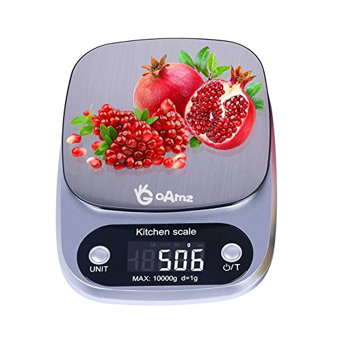 Goamz Digitale Kchenwaage 10kg1g Briefwaageelectronische Waagedigitalwaage Professionelle Waagemit Tara Funktion Lcd Display Und Auto Off Funktion Batterien Enthalten