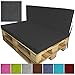 Produktbild proheim Outdoor Paletten-Kissen Paletten-Sofa Indoor / Outdoor schmutz- und wasserabweisende Paletten-Auflage Paletten-Polster für Euro-Paletten, Farbe:Anthrazit, Variante:Sitzkissen