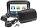 Produktbild TomTom Rider v5 Premium Pack (TomTom sat-nav Portable; Rider v5 Premium Pack 4.3 inch; Wide Touch Screen Tyre Speed Camera Winding Roads Upload Routes And Go Lifetime Maps EU Mapping Charging Bike Mount and battery Cable RAM Mount Kit Premium includes Travel CarryCase Anti-Theft Solution Car Mount Kit), [Import UK-]