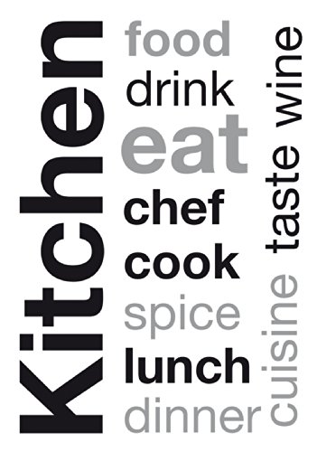 Preisvergleich Produktbild Kitchen Wandtattoo aus Vinyl Maße: 67 x 47 cm