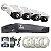 Price comparison product image ONWOTE 5MP, Audio 5MP HD PoE CCTV Security Camera System with Audio, 8 Channel 5MP H.265 NVR 2TB Hard Drive with 4 Outdoor 5 Megapixels 2592x 1944P HD Video Audio Surveillance IP Cameras, 100ft IR