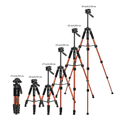 Mejor Ahorro para Trípode Cámara Reflex Mactrem Trípode Completo
Flexible PT55 con Rótula para Canon Sony Nikon DV iPad Movil iPhone
-Trípode para Viajes (Naranja) Revisión