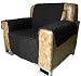 Produktbild A-Express Schwarz 59cm x 177cm 1-Sitzer Sesselschutz Sofaschutz Haustier hussen Sessel-Überwürfe