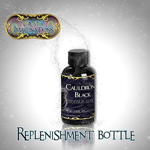 Edible Ink Replenishment Kit Refill - 4oz Bottle (Black) by Tasty Imaginations