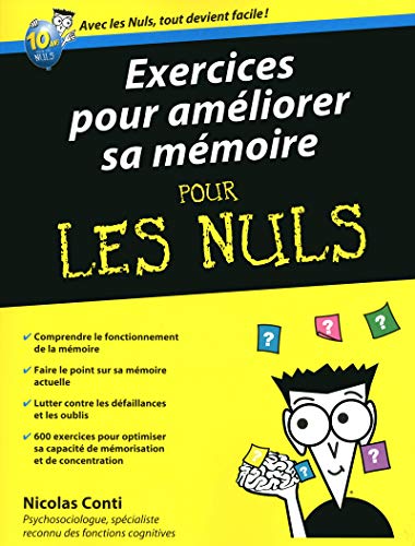 Télécharger Exercices pour améliorer sa mémoire Pour les Nuls Francais PDF