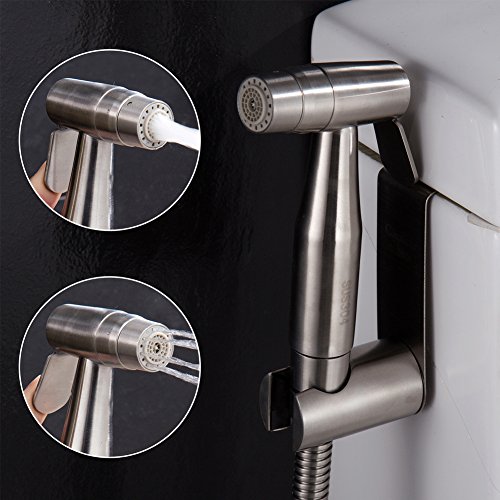 CIENCIA Bidet-Handbrause für Toilette Sprayer Premium Edelstahl Sprüher Shattaf Komplett Bidet Set für WC(WS024AF)