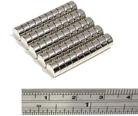 Spider Magnetics Ltd 50 Strong N52 Grade 6X3 mm Neodymium Disc Magnets small round craft 6mm dia X 3mm