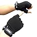 Price comparison product image Mumustar Mens Cycling Gloves Gel Half Finger Non Slip For Bike Bicycle Lover Shock-Absorbing Compression Support Mittens (Black, M)