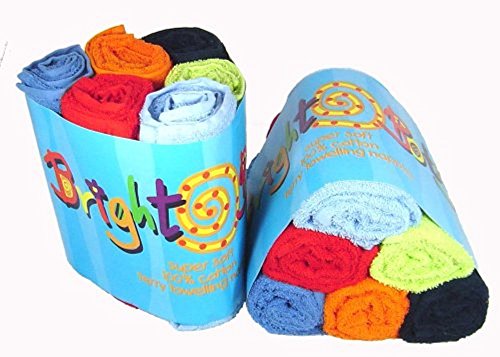 Bright Bots Boy Combo Terry Towelling Nappy Squares (Pack of 6)